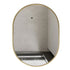 Karla Oval Gold Wall Mirror