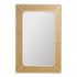 Tomita Rectangular Rattan Wall Mirror - Natural & Off-White Coastal Frame
