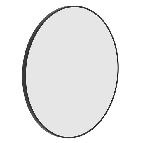 Cecilia Black Round Wall Mirror