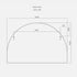 Aiva Arch White Wall Mirror