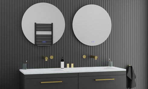 Alessio Anti-fog Backlit 3 Colour LED Round Bathroom Mirror With Optional Bluetooth
