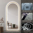 Elwood Arched Full Length Dimmable LED Gold Standing Mirror