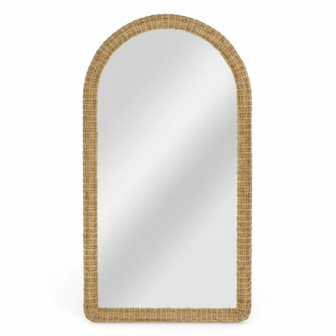 Lloyd Arch Rattan Full Length Wall Mirror