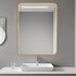 Malen Round Corners Gold Wall Mirror