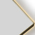 Allan Framed Anti-Fog LED Arched Bathroom Mirror - Brushed Gold with Optional Bluetooth Speaker