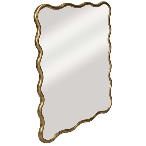 Kyle Antique Gold Square Wall Mirror