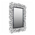 Luxury rectangular mirror with matte black iron frame