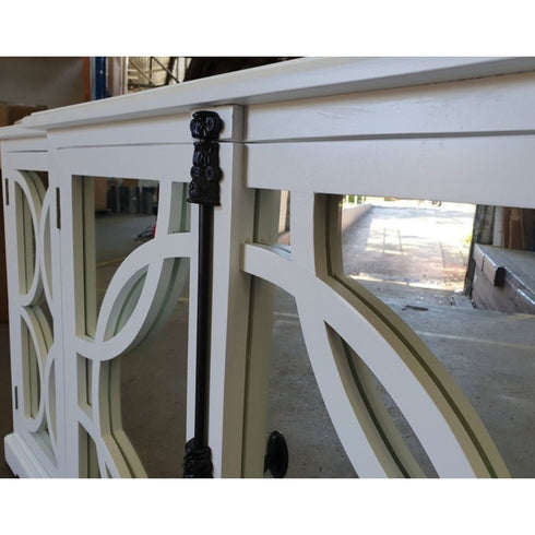 Keats Mirrored Sideboard White