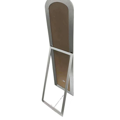 Lovella Arched Silver Standing Mirror