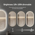 Maria Oval Frontlit LED Gold Bathroom Wall Mirror
