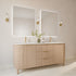 Graeme Rounded Corners Anti-Fog Backlit LED Bathroom Mirror - Brushed Gold Frame with Optional Bluetooth Speaker