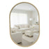 Brent Light Brown Oval Wall Mirror