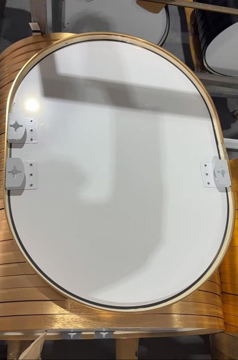 Karla Oval Gold Wall Mirror