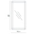 Hendrix Vintage Full Length Natural Wood Frame European Oak Floor Mirror with Rounded Edges