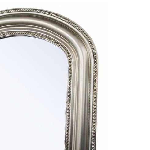 Lovella Arched Silver Standing Mirror