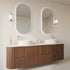 Cameryn Oval Anti-fog LED Bathroom Mirror - Brushed Nickel Frame with Wave Motion Sensor