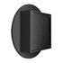 Militon Bathroom Round Black Mirror Cabinet