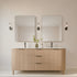 Graeme Rounded Corners Anti-fog Backlit LED Bathroom Mirror - Gunmetal Frame with Wave Motion Sensor