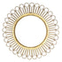 Haven Loop Woven Round Mirror - Decorative Wall Mirror with Gold Loop Frame