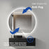 Sol Frameless Crescent Moon Backlit LED Wall Mirror