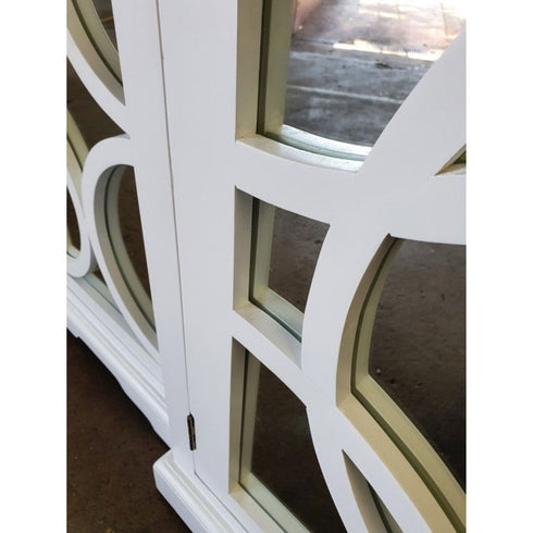 Keats Mirrored Sideboard White