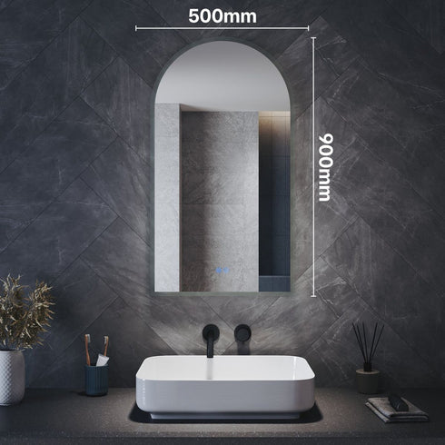 Lois Arched Anti-Fog LED Bathroom Mirror