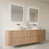 Taylor Anti-Fog Frontlit & Backlit LED Bathroom Mirror - Brushed Gunmetal Frame with Optional Bluetooth Speaker