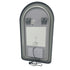 Byron Arched Frosted LED Black Wall Mirror