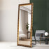 Freestanding gold French mirror with sturdy MDF back and lightweight frame