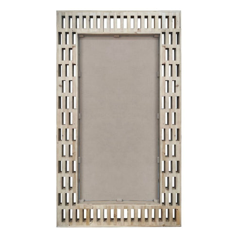 back of Mary Natural Floor Mirror