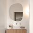 Sylvia Organic Frameless Pebble Mirror Cabinet