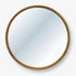 Brooks Carved Antique Gold Round Wall Mirror