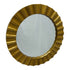 Marletta Antique Gold Round Wall Mirror