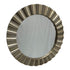 Marletta Antique Silver Round Wall Mirror