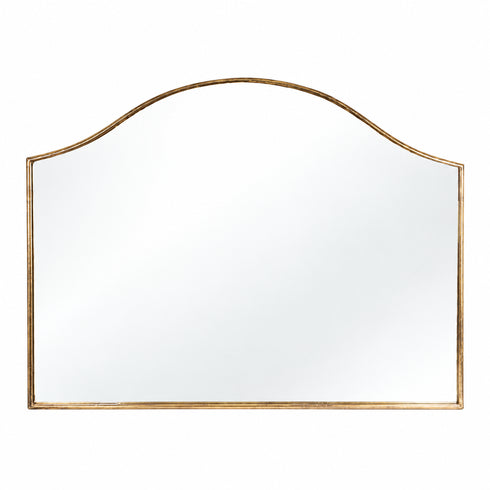 Erich Classic Arched Mantle Gold Frame Wall Mirror