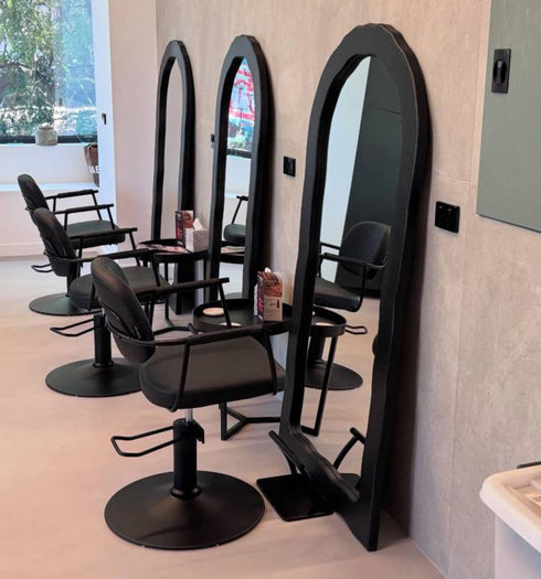 Anora Arch Black Wall Mirror