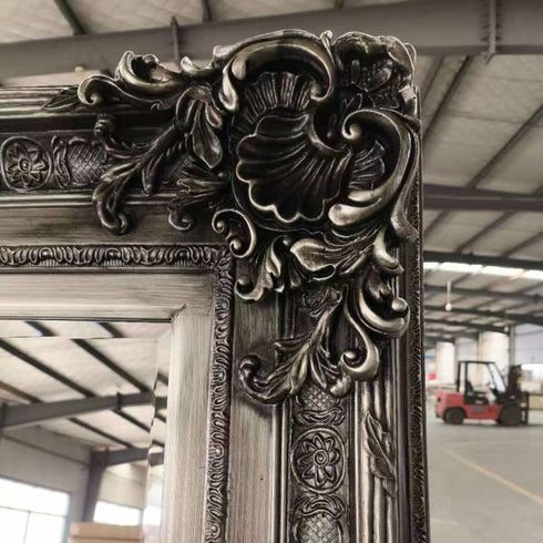 Jarrah Bevelled Edge Silver Wall Mirror