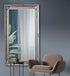 Felicity Ornate Silver Wall Mirror 138x78cm styled in a contemporary living room