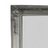 Close-up of the ornate silver frame on the Felicity 178x78cm wall mirror