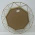 Bellara Geometric Gold Round Wall Mirror