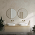 Cecilia Gold Round Wall Mirror
