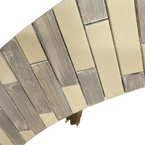 Airlie Mosaic Grey Round Wall Mirror