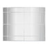 Allen 16-Pane Rectangular White Iron Frame Wall Mirror