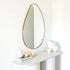 Miel Pebble Shape Satin Brass Wall Mirror
