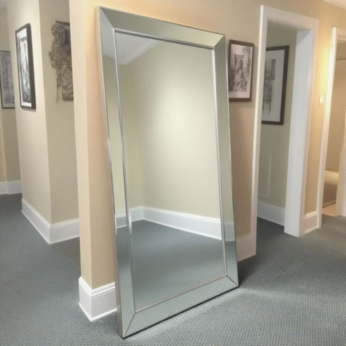 Maddox modern silver wall mirror