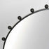 Marga Black Round Wall Mirror | Modern Decorative Outdoor Mirror