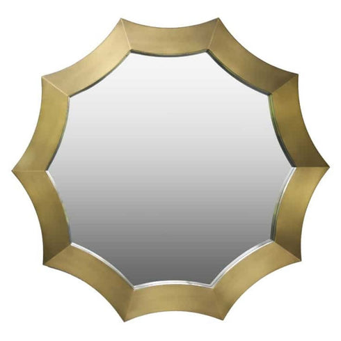 Maribelle Stainless Steel Round Wall Mirror