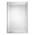 Maddox Modern Non-Beaded Silver Wall Mirror