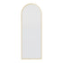 Aiva Satin Brass Arch Wall Mirror
