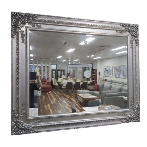 Zenith French Ornate Decorative Mirror Silver